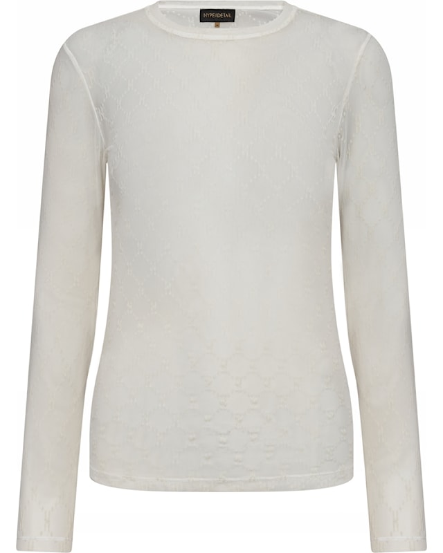Hype The Detail Mesh Blouse White