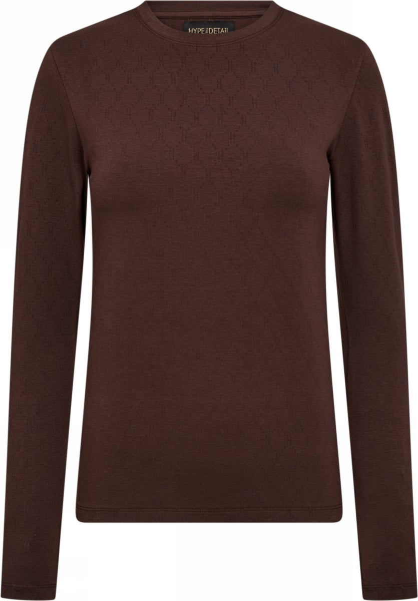 Hype The Detail Tee L/S H-logo Brown