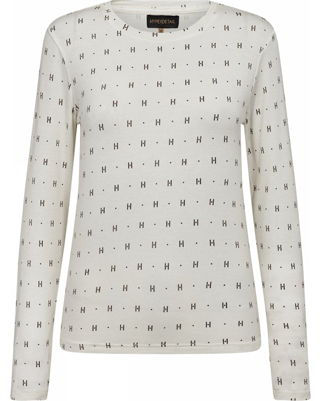 Hype The Detail Tee l/s Cashmere-blend White