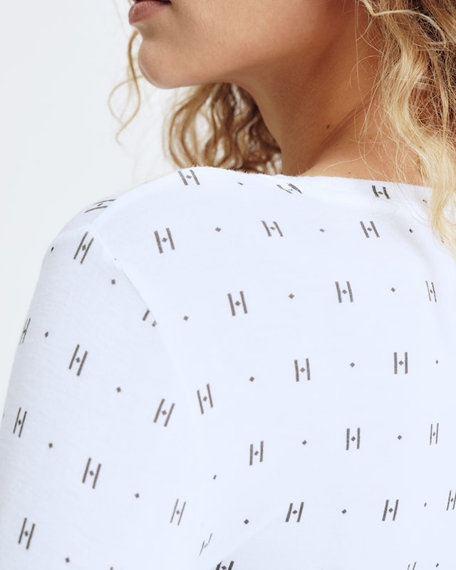 Hype The Detail Tee l/s Cashmere-blend White