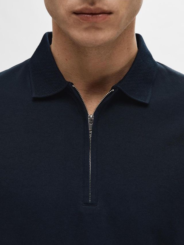 SLMFave Zip SS Polo Noos Sky Captain