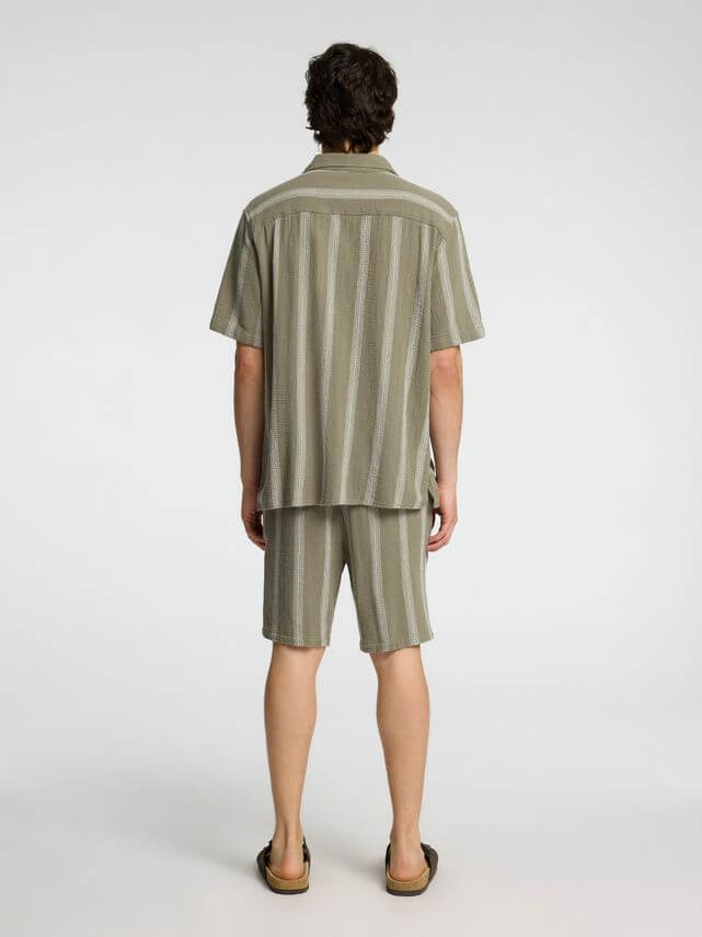 SLHRELAX-SAL SHIRT SS RESORT-VETIVER/WIDE ST