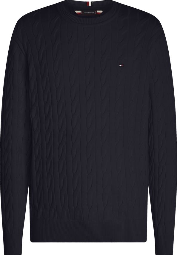 Cotton Cable Crew Neck Dw5 Desert Sky