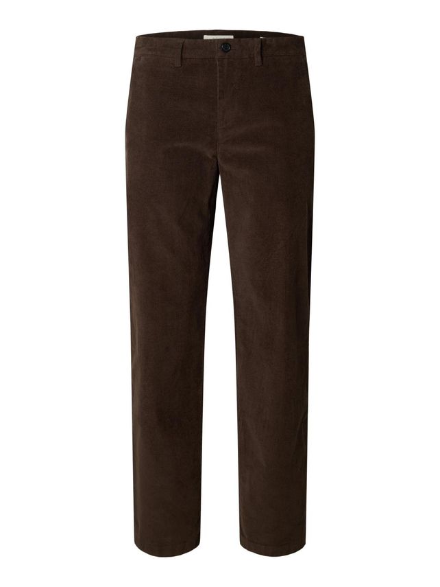 Selected "SLM196-STRAIGHT MILES" Fløjlsbukser Brown