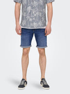 Ply Denim Shorts Dark Blue Denim