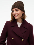 Tommy Hilfiger Flag Pima Cotton Beanie Brown
