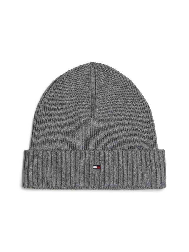TH Flag Pima Cotton Beanie Mid Grey