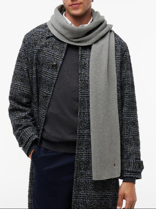 Tommy Hilfiger Flag PIMA Cotton Cash Scarf Grey