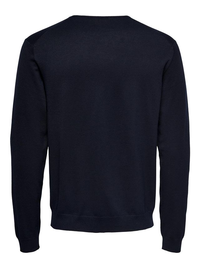 Only & Sons Wyler Reg 14 LS Crew Knit Noos Dark Navy