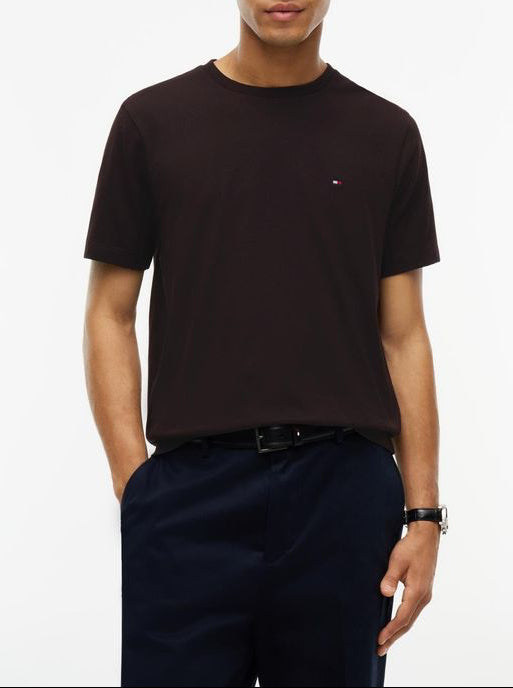 Tommy Hilfiger ESS SEASONAL REG FIT SOLID TEE Brown