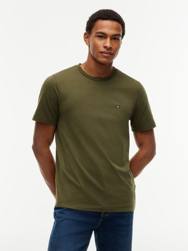 Tommy Hilfiger ESS Seasonal Regular Fit Solid T-shirt Green