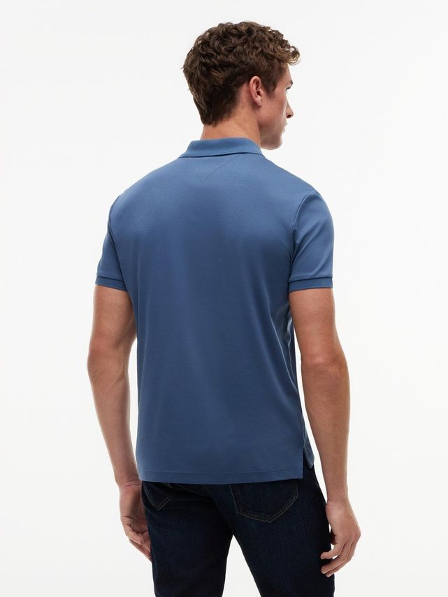 Tommy Hilfiger Liquid Cotton Regular Seasonal Polo Blue