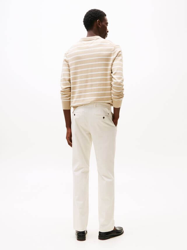 Denton Printed Structure Chino Ivory Silk