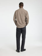 Slhreg-Owen Flannel Mix Shirt Ls Chocolate Torte