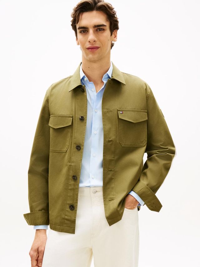 Cotton Nylon Shirt Jacket Dark Artich