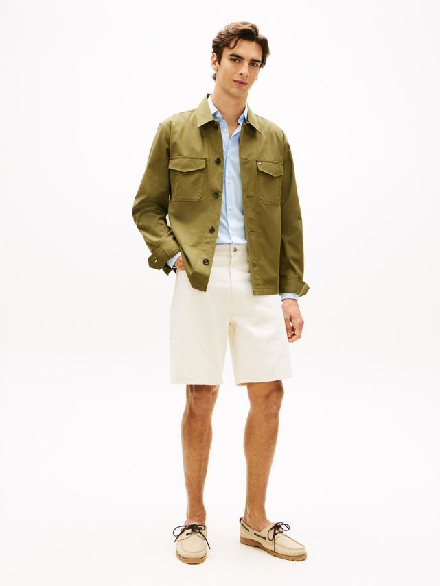 Cotton Nylon Shirt Jacket Dark Artich