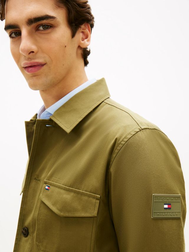 Cotton Nylon Shirt Jacket Dark Artich
