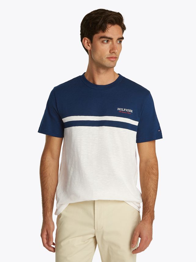 Monotype Colourblock Tee Night Sky
