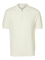 SLMCRAN SS Knit Structure Zip Polo