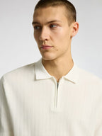 SLMCRAN SS Knit Structure Zip Polo