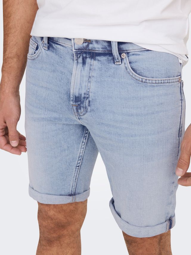 Ply Tai Shorts Light Blue Denim