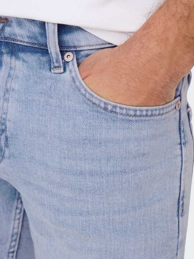 Ply Tai Shorts Light Blue Denim