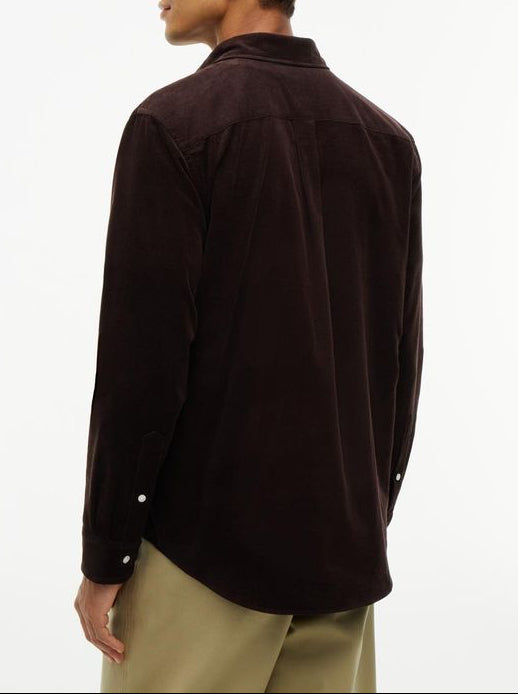 Tommy Hilfiger SOLID CORDUROY RF SHIRT Brown