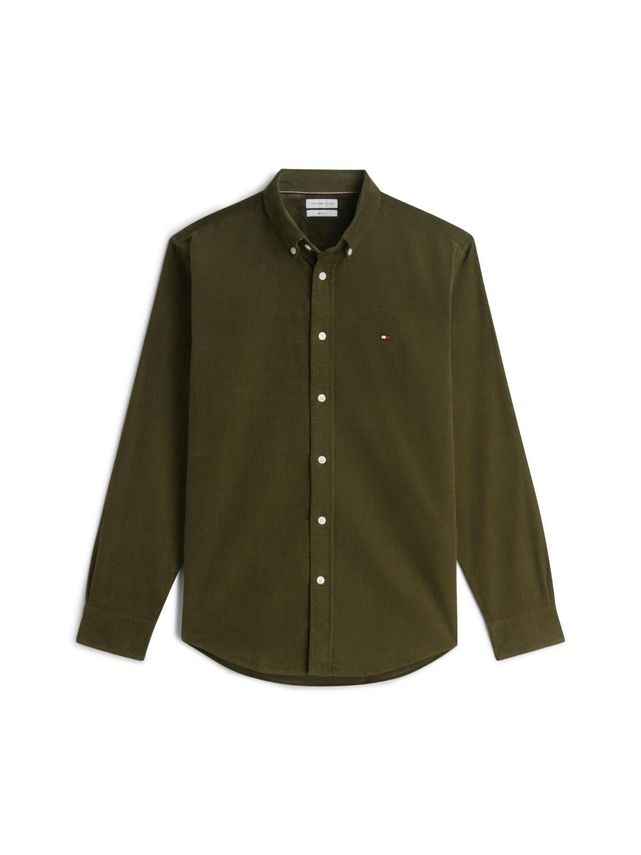 Tommy Hilfiger Solid Corduroy RF Shirt Huntsman Green