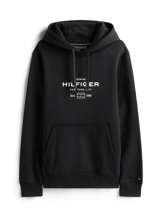 Oval Graphic Hoodie Black
