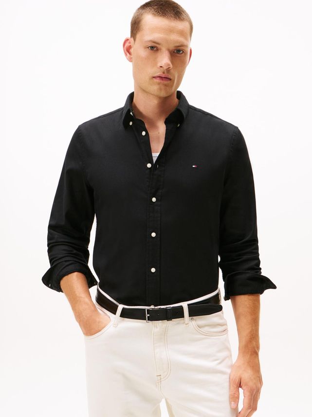Flex Flannel Solid RF Shirt Black