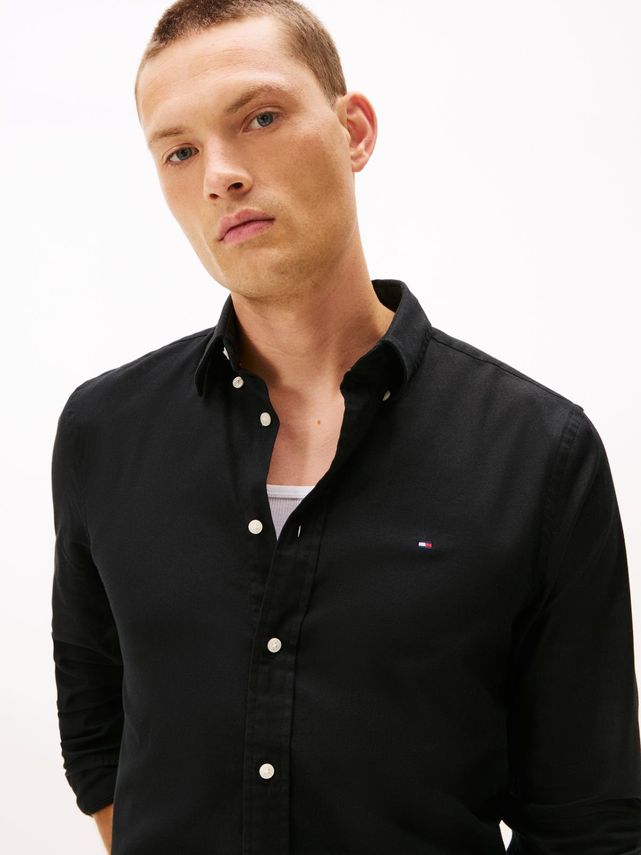 Flex Flannel Solid RF Shirt Black