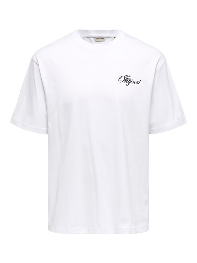 Onsnathan Rlx SS Tee Noos Bright White/De