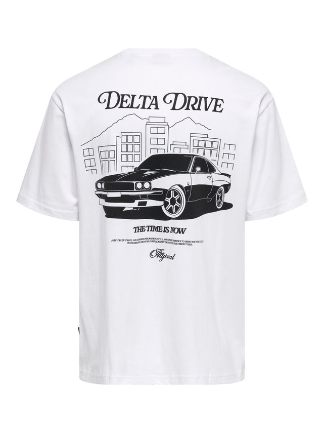 Onsnathan Rlx SS Tee Noos Bright White/De