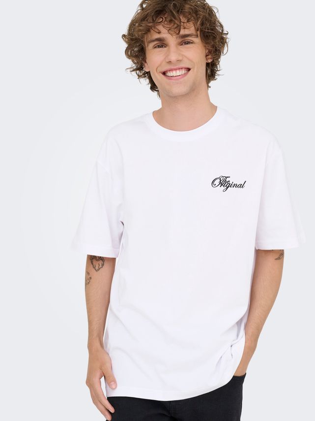 Onsnathan Rlx SS Tee Noos Bright White/De