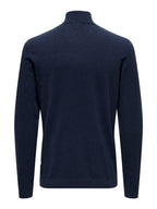 Onsloui Reg 12 Mel Half Zip Knit No Dress Blues/Mel