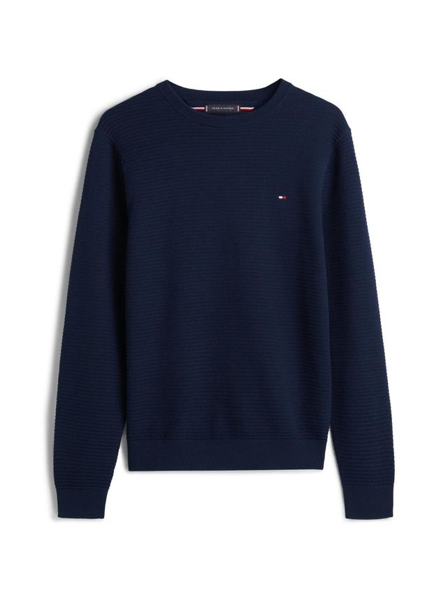 Seasonal Structure Crew Neck Knit Dark Night