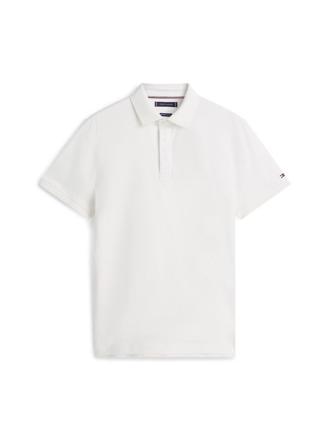 Hidden Placket Detail Regular Polo Ecru