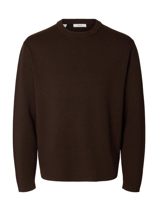 Selected "SLMTELLER FN" Sweatshirt Brown