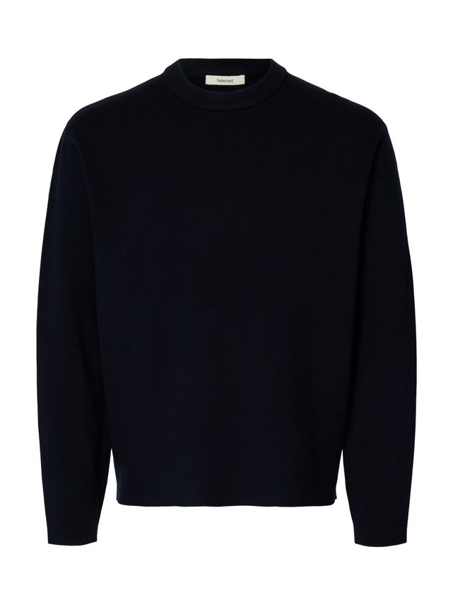 Slhteller Fn Relaxed Crew Neck Noos Sky Captain