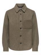 Only & Sons ONSMICAH TWILL Overshirt FRML Brown