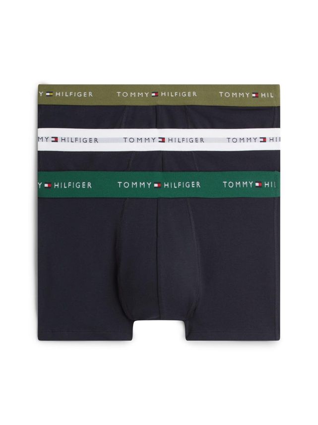 Tommy Hilfiger 3P TRUNK WB Underbukser White/Green/Olive