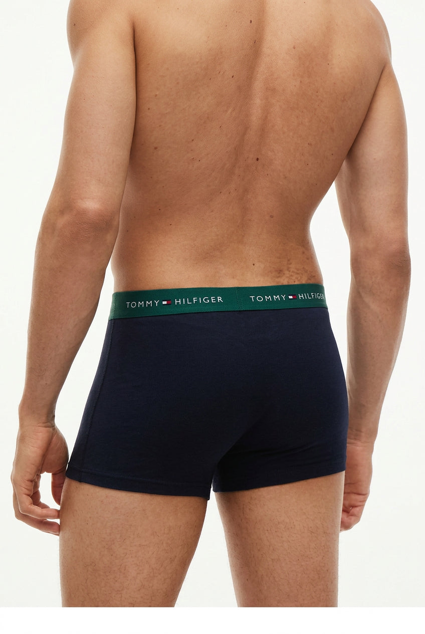 Tommy Hilfiger 3P TRUNK WB Underbukser White/Green/Olive