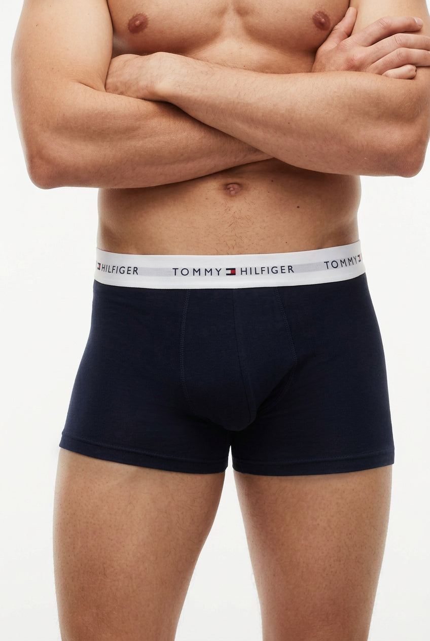 Tommy Hilfiger 3P TRUNK WB Underbukser White/Green/Olive