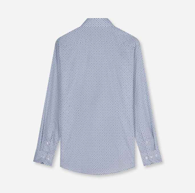 OLYMP 137424-Hemden Skjorte White/Blue