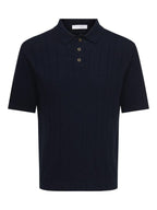 Sofus Reg SS Polo Knit Dark Sapphire