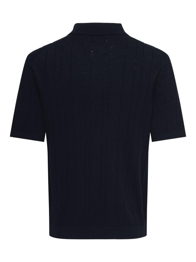 Sofus Reg SS Polo Knit Dark Sapphire