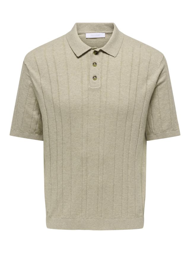 Sofus Reg SS Polo Knit Pure Cashmere