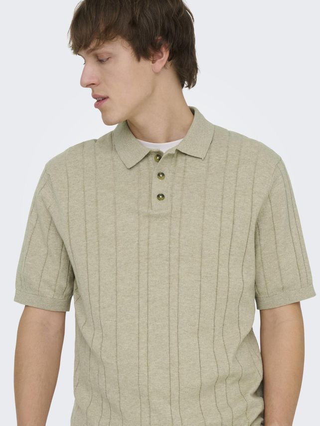 Sofus Reg SS Polo Knit Pure Cashmere