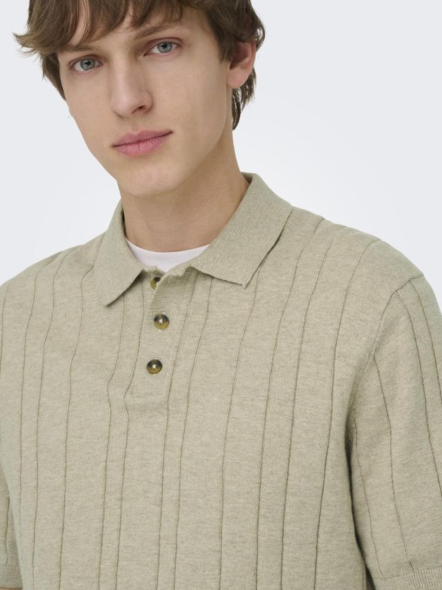 Sofus Reg SS Polo Knit Pure Cashmere