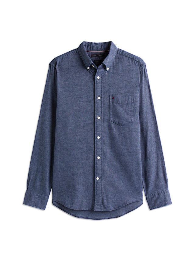 Tommy Hilfiger Flannel Dobby RF Shirt Blue